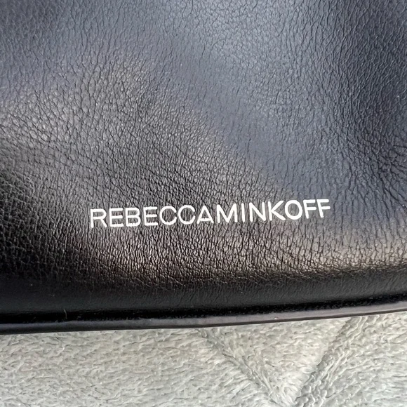 Rebecca Minkoff Black Leather MAB Tote with Side Zippers - Picture 2 of 9